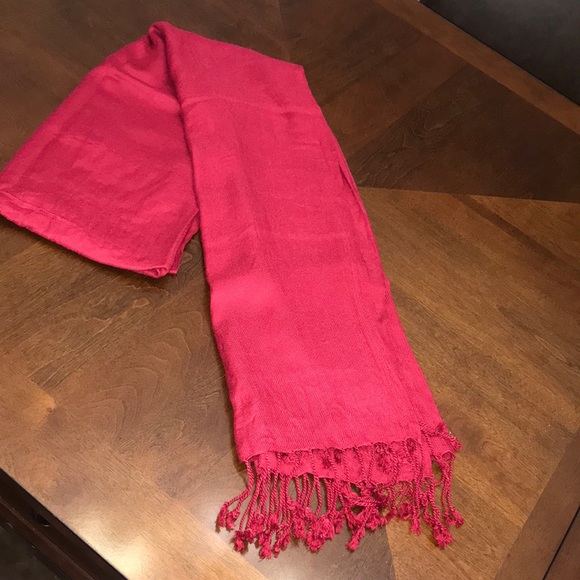Red Scarf/Wrap - Picture 2 of 3